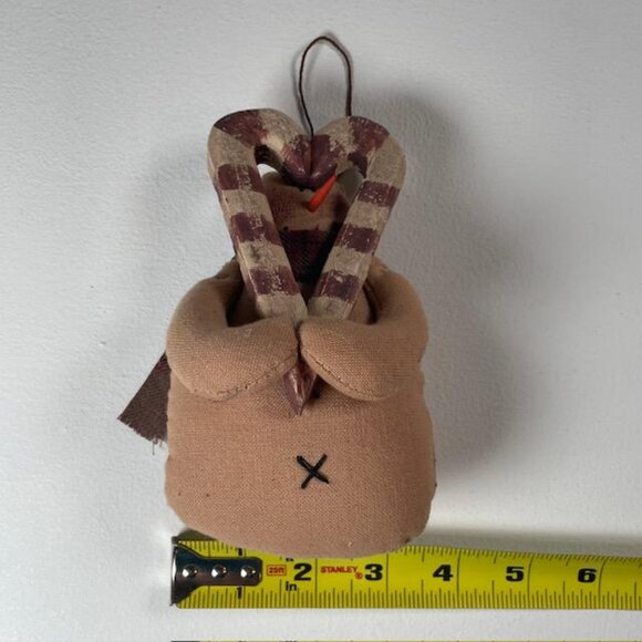 Vintage Honey and Me Candy Cane Snowman Ornament - Picture 5 of 5